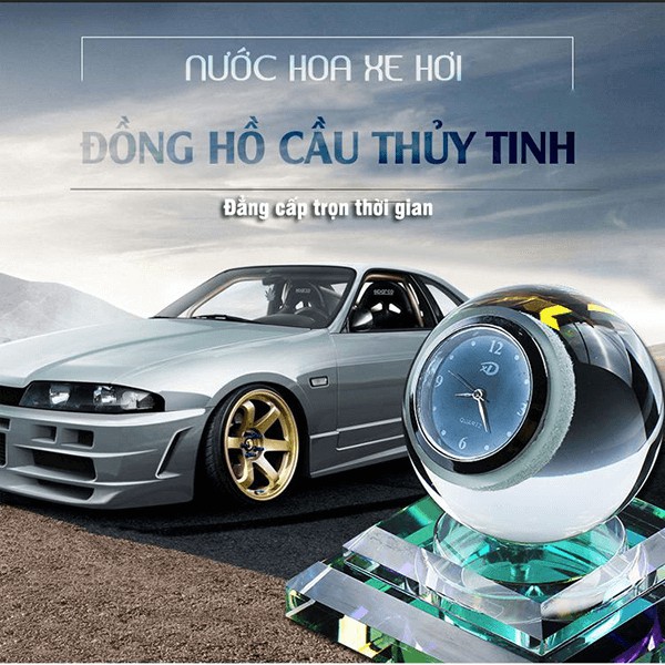 NƯỚC HOA ĐỒNG HỒ TRANG TRÍ TAPLO Ô TÔ