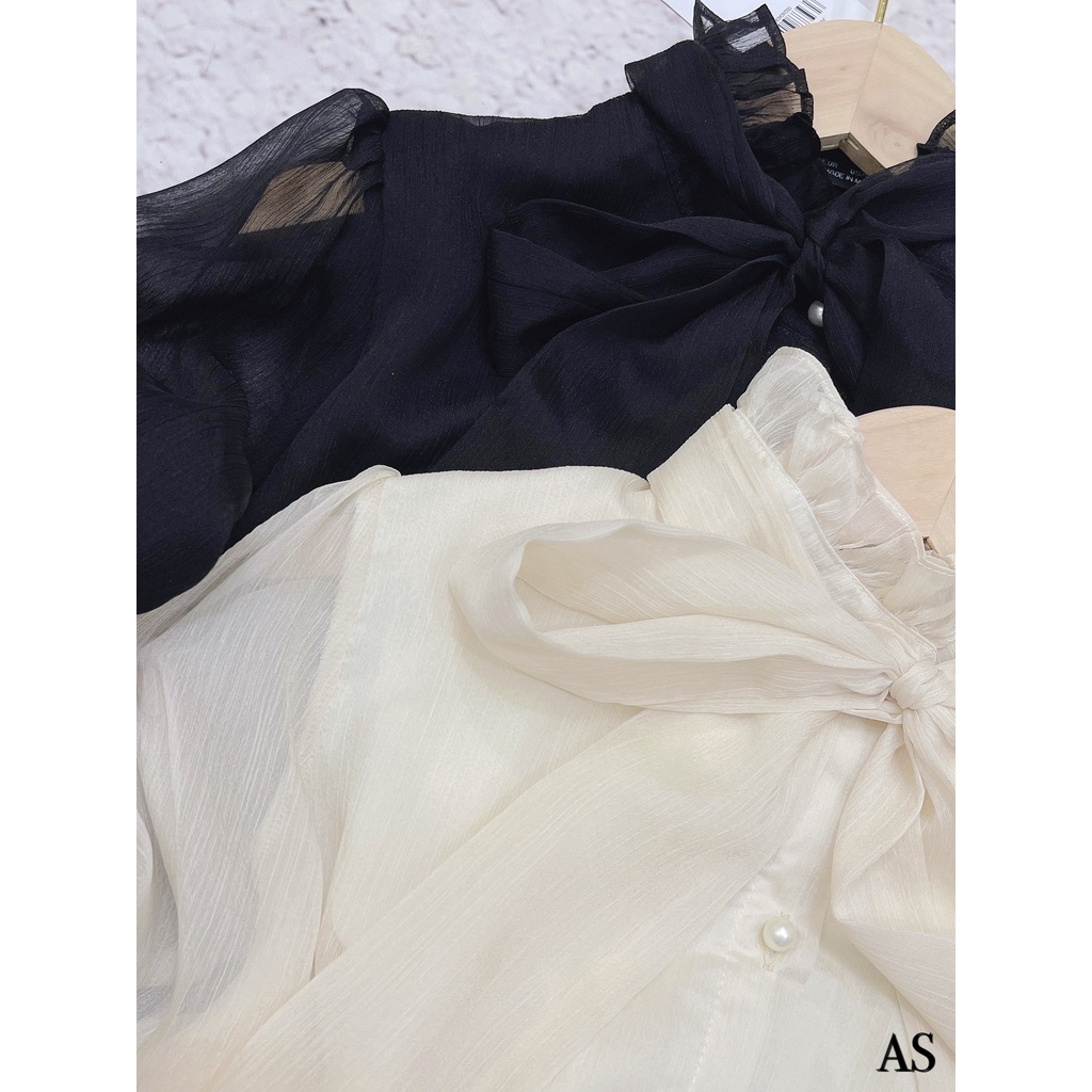 ÁO TƠ BÈO NƠ CỔ HAI LỚP TIỂU THƯ