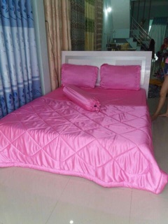 BỘ GA GIƯỜNG PHI LỤA COMBO 5 MÓN 1m6x2m