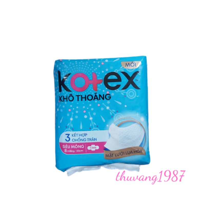 Băng vệ sinh kotex siêu mỏng cánh 8 miếng