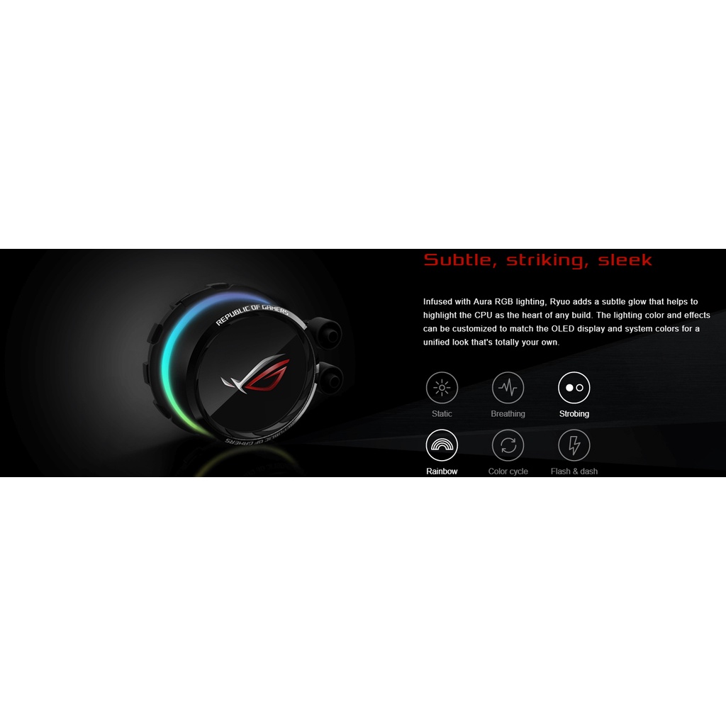 TẢN NHIỆT NƯỚC CPU ASUS ROG RYUO 120 CHÍNH HÃNG