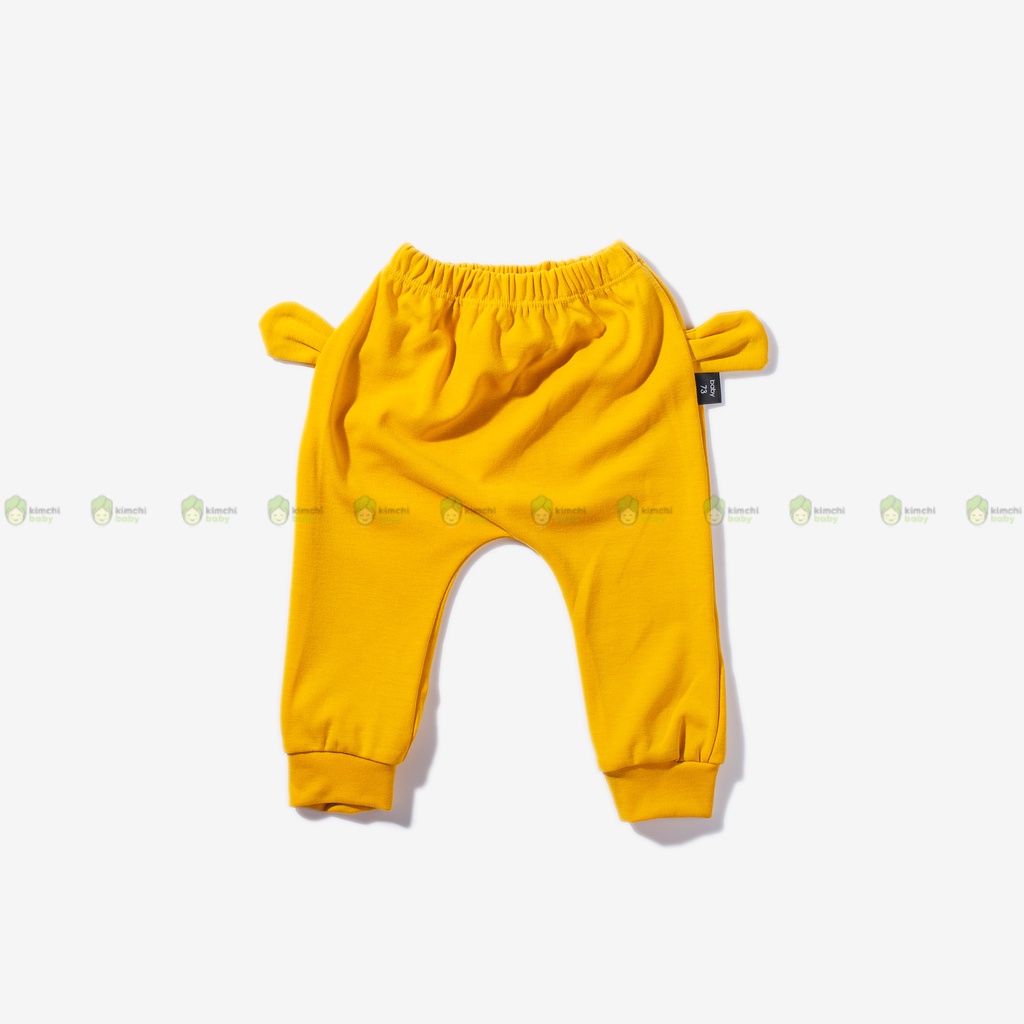 Quần Bé Trai, Bé Gái KIMCHIBABY Vải Len Gân Hoạ Tiết Tai Thú 3D, Quần Dài Cho Bé Mặc Thu Đông KWQTD2201