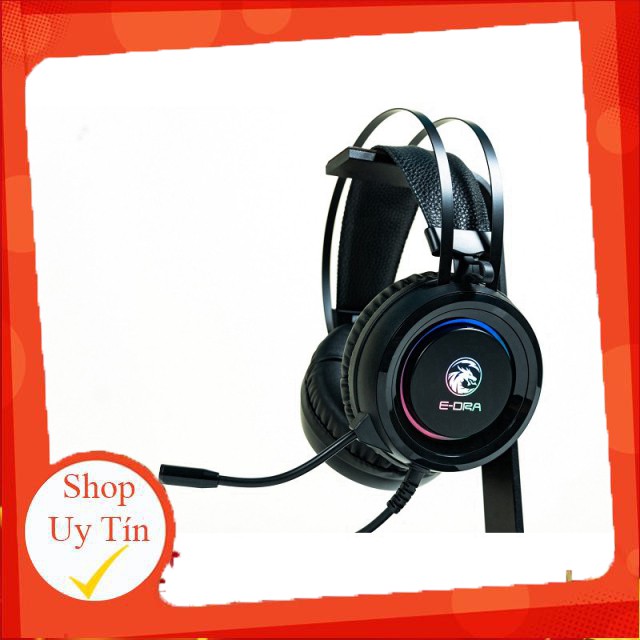 Tai nghe Gaming EDRA EH410 PRO Chơi Pubg, các Game chiến thuật Đèn Led RGB Có Dây