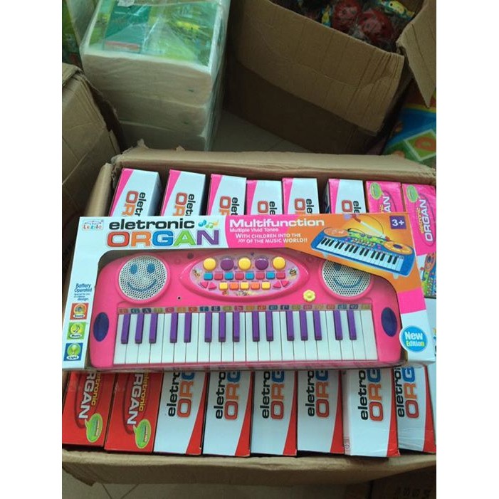 Đàn organ kèm mic hát