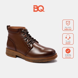 Giày boot nam da cổ cao buộc dây bq b 626
