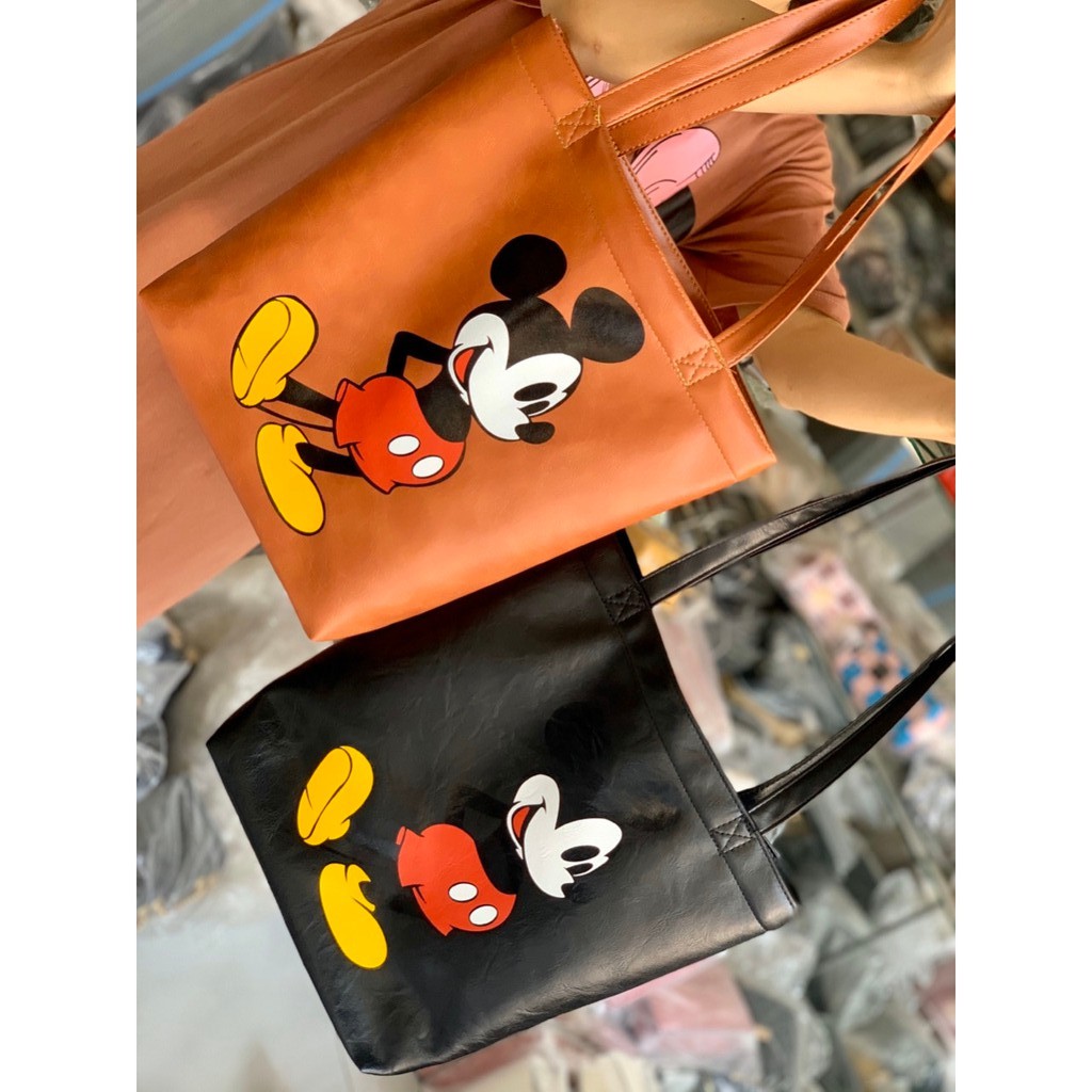 Túi xách nữ vừa sách vở túi tote da  MICKEY công sở vừa A4 đi hoc đi làm hàng đẹp TOTEMIC + ảnh shop chụp