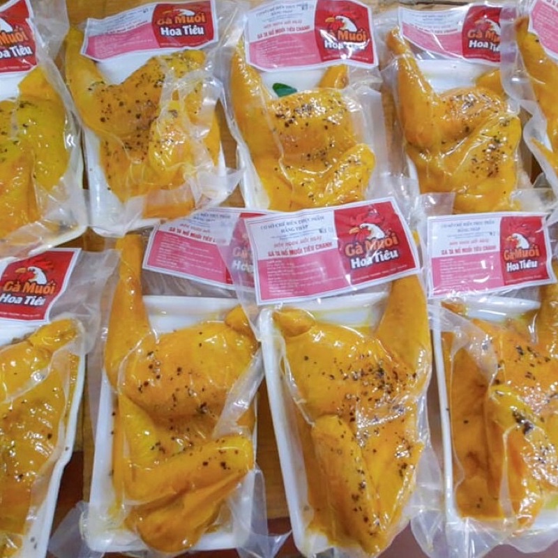 Gà ủ muối nửa con giao hàng tại Thái Nguyên