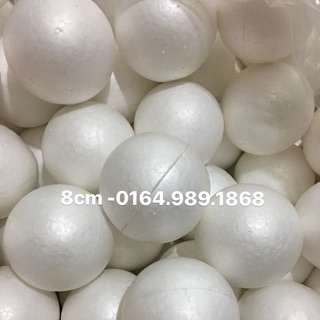 2 LẠNG CẦU TRÒN XỐP CỠ 8cm trang trí cây thông, trang trí giáng sinh