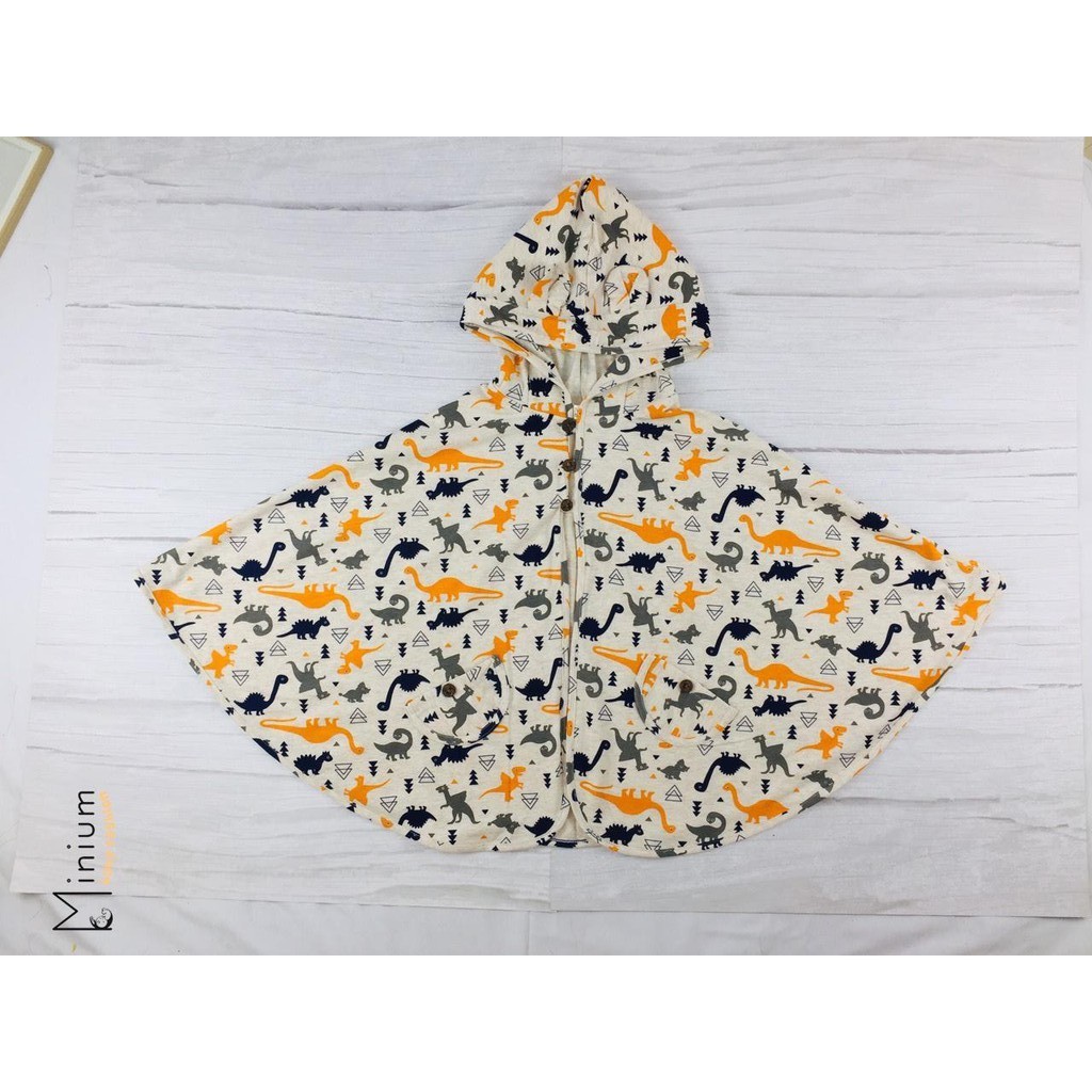 Áo choàng chống nắng cho bé trai, bé gái, áo cánh dơi chất liêu cotton(size 0-6 tuổi)- Minu Baby Shop