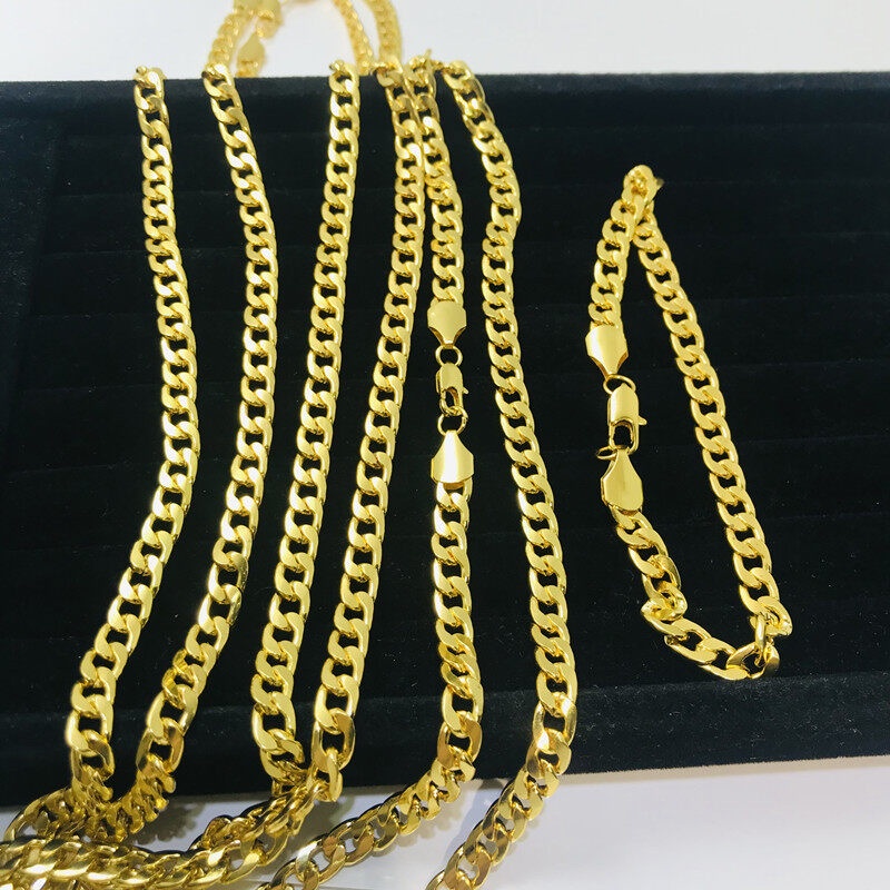 Vòng cổ Mạ Vàng 18K Phong Cách Hip Hop Thời Trang Cho Nam