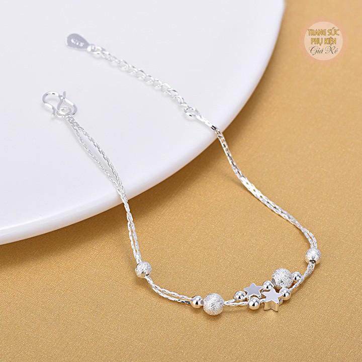Lắc chân bi sao bạc S925 LC32