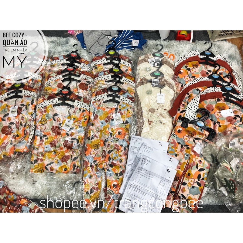 Set 3 bộ body liền thân chính hãng TU UK săn sale size 9-12M