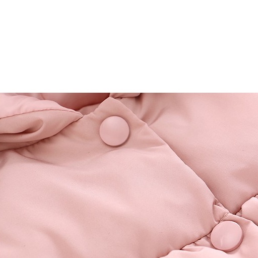 Áo khoác phao bé gái 9-20kg đuôi cá viền bèo điệu đà ấm áp-HÀNG QCCC AK07