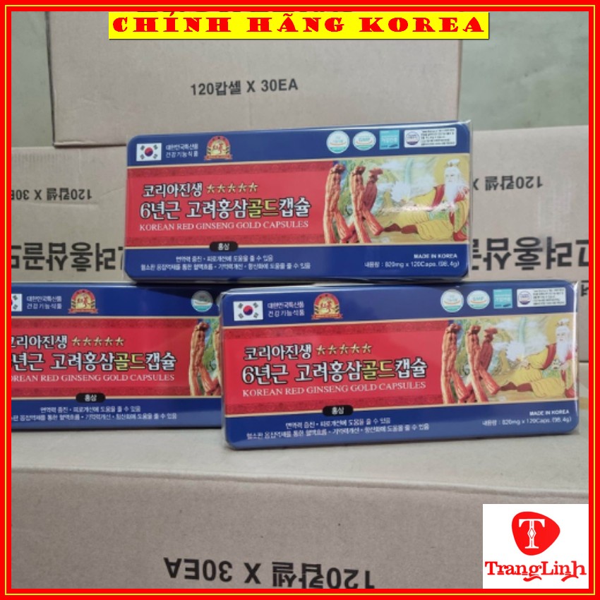 [Đặc Biệt] Viên đạm sâm hoàng đế chính hãng, hộp 120 viên - Đạm hồng sâm bổ sung vitamin, tăng đề kháng - tranglinhkorea