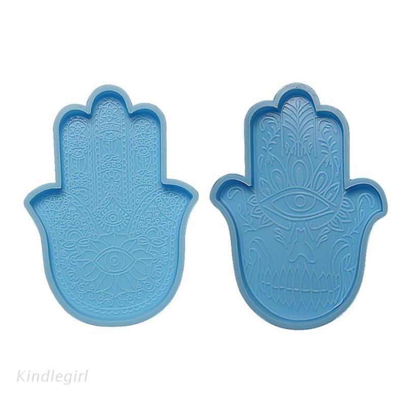 Khuôn Silicone Làm Đế Lót Ly Hình Bàn Tay Fatima Diy Trang Trí Nhà Cửa