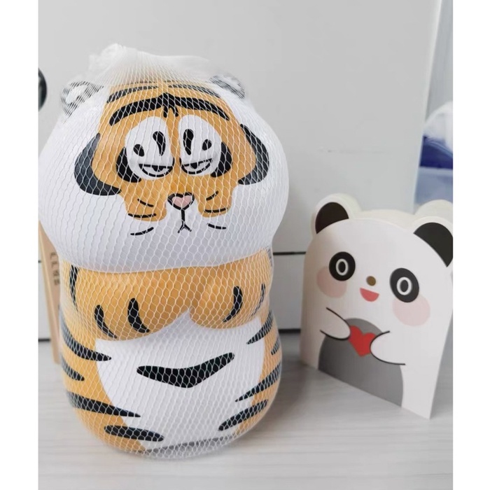 Mô hình squishy hổ béo mặt quạu chính hãng