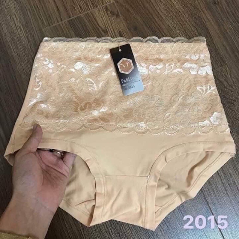 Set 5 Quần Lót Nữ Cỡ Đại(60-72kg) Cạp Cao Kèm Gen Bụng Ren Cotton Mềm Mại