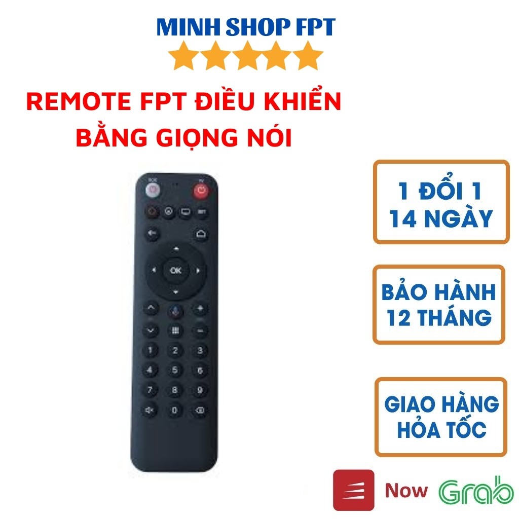 Voice Remote FPT Play cho FPT Play Box 2020, 2019 , 2018 - Remote điều khiển giọng nói của FPT - MINH SHOP
