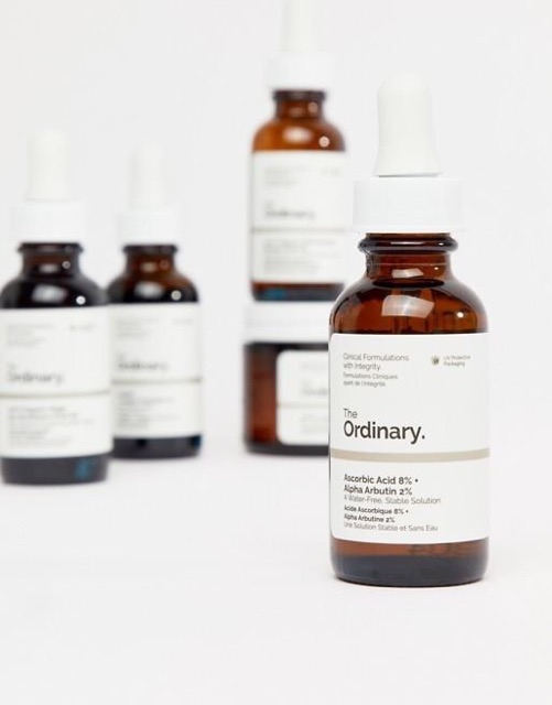 TINH CHẤT serum The Ordinary Ascorbic Acid 8% + Alpha Arbutin 2%. LÀM SÁNG DA, GIẢM THÂM, GIẢM NÁM TÀN NHANG