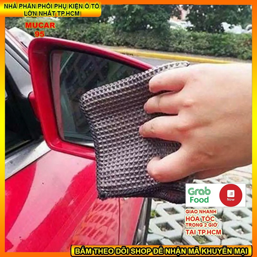 Bộ 5 dụng cụ lau xe chuyên dụng CAR CLEANING KIT, chất liệu từ sợi siêu nhỏ Microfiber, kèm túi đựng