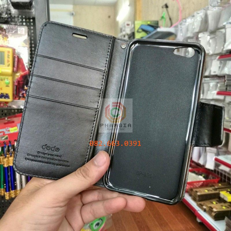 Bao da Oppo F3(a77) /F3 LITE(a57 )/F3 PLUS/ F1S(a59) có nắp gập chống đỡ xem phim, ngăn đựng tiền