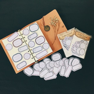Set 40 miếng Sticker vintage miếng dán note ghi chú trang trí sổ bullet journal