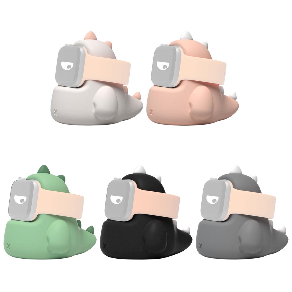 Đế Sạc Bằng Silicon Chống Rơi Hình Khủng Long Dễ Thương W0G9