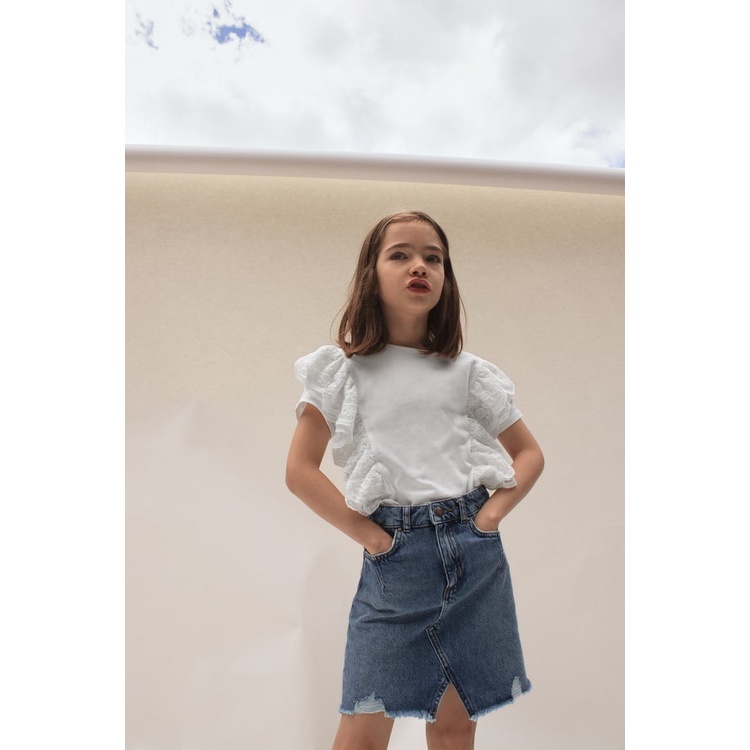 Tổng hợp chân váy denim Zara cực xinh & cho bé vợt sale size 13/14Y