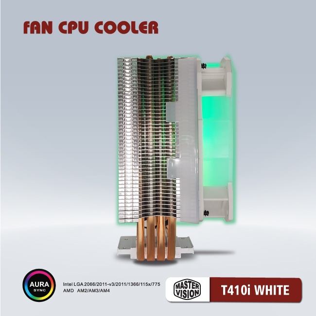 Tản nhiệt CPU T410i Fan VSP 12cm Led RGB Dùng Cho Tất Cả Socket Chính Hãng