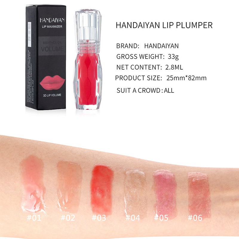 Son Bóng Handaiyan 3D Giúp Môi Căng Mọng Tự Nhiên Đẹp Mắt | BigBuy360 - bigbuy360.vn