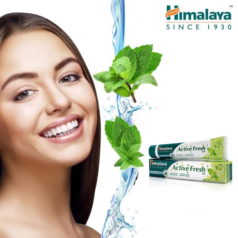 Kem đáng răng Himalaya Thơm miệng, bảo vệ răng lợi Active Fresh