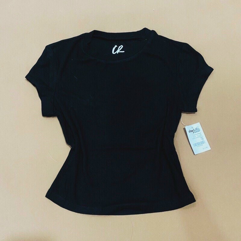 Áo crop thun gân xuất dư xịn