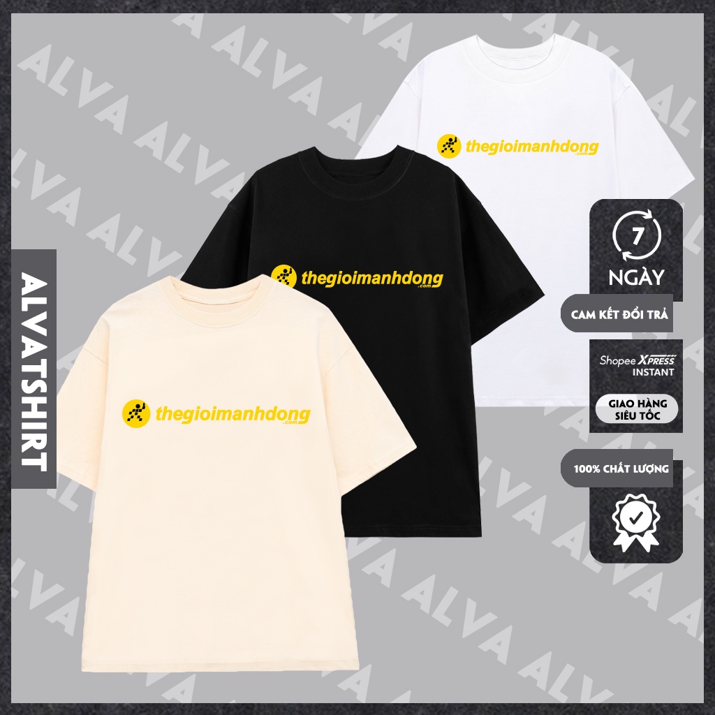Áo Unisex In Chữ Thế Giới Manh Động Phong Cách Hài Hước Trẻ Trung, Nam Nữ Mặc Form Cực Đẹp