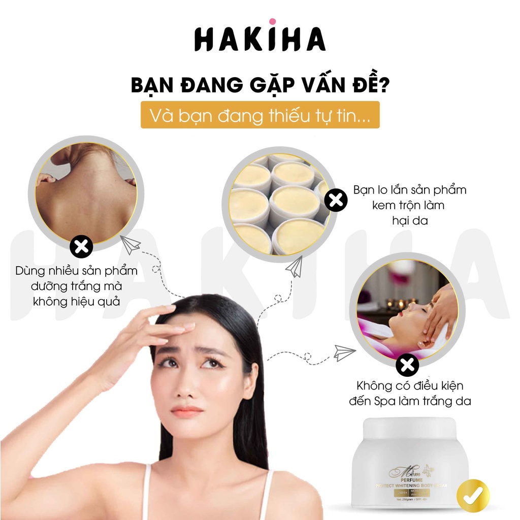 Combo Kem Body Mềm dưỡng trắng da bật tone sau 7 ngày, Không lộ Vân Kem, Không Trôi với nước, Thẩm thấu sau 5s