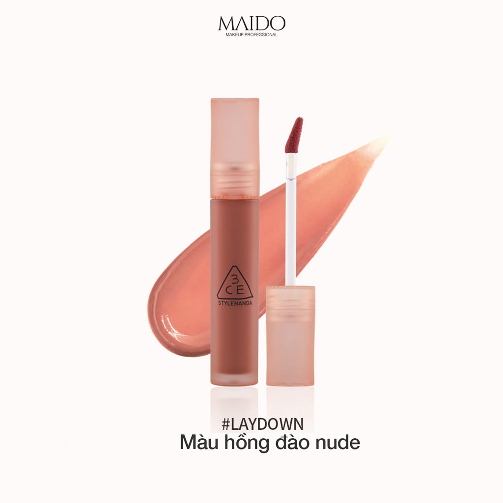 Son 3CE Blur Water Tint son kem lì chống dính cốc mền mịn lâu trôi S003 MAIDO cosmetics