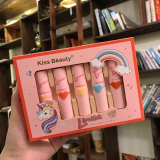 Set Son Sáp Kiss Beauty Unicorn Chính Hãng Thái Lan