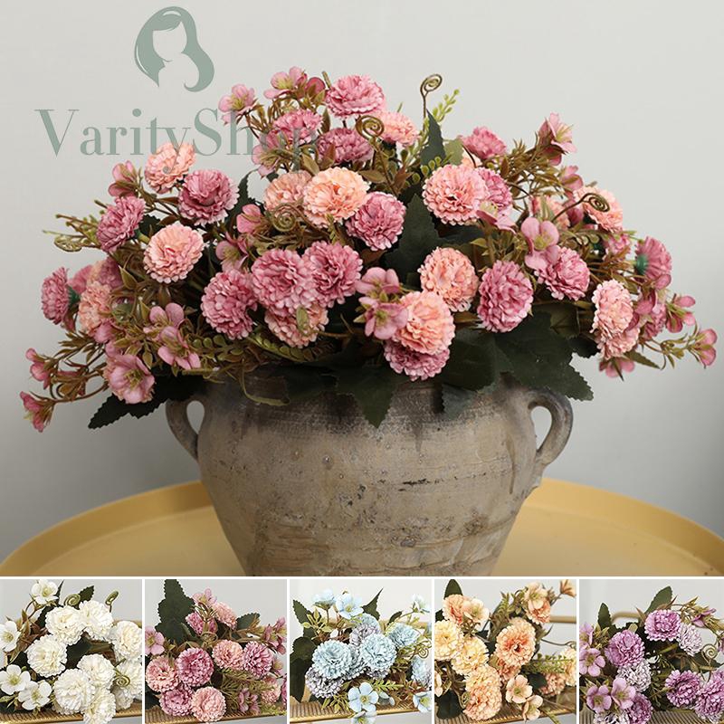 Hoa hồng lụa bó 11 hoa 30cm 5 màu dùng trang trí DIY tiện dụng