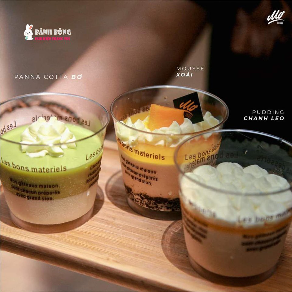 Cốc Mousse Hộp Nhựa Đựng Bánh TIM VUÔNG TRÒN TAM GIÁC HCN OVAL Đồ trang Trí cho Bánh Kem Sinh Nhật