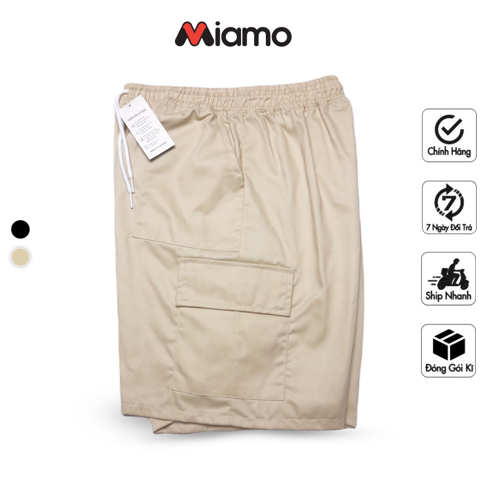 [Freeship] Quần short kaki mềm túi hộp Unisex nam nữ thời trang Miamo TP101