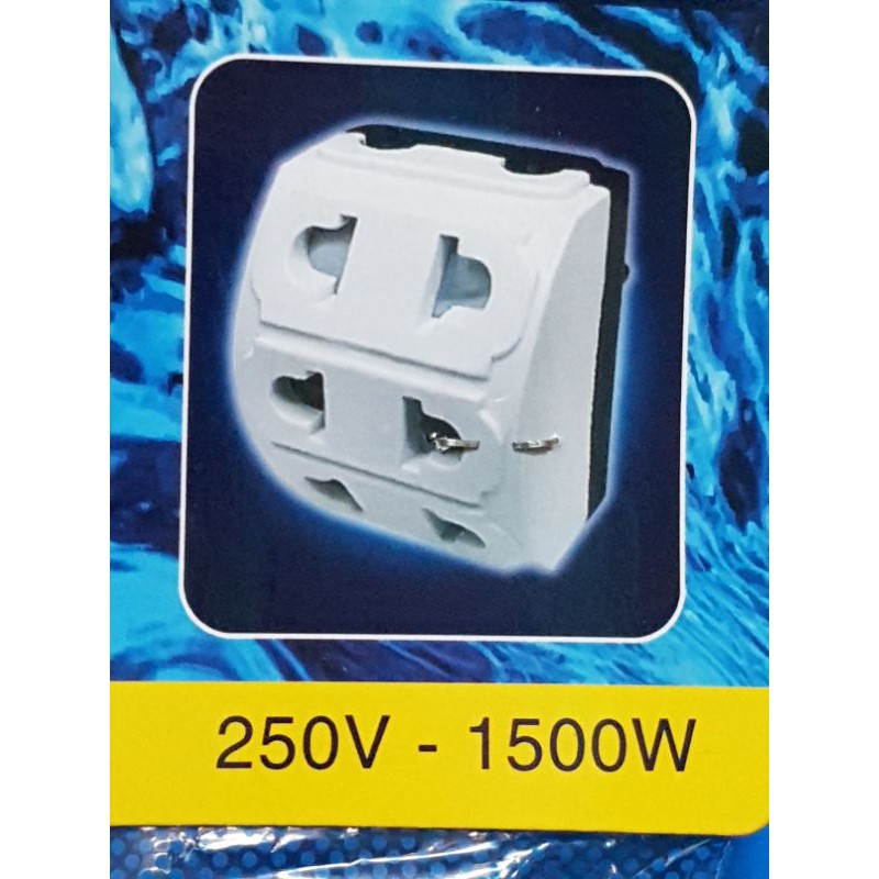 Ổ cắm 2 chia 5x1.500W