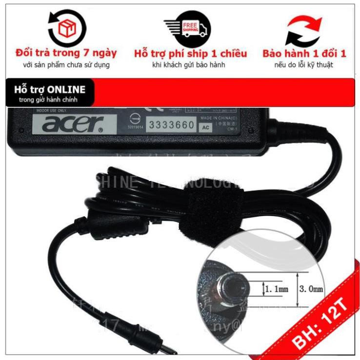 [BH12TH] Sạc Laptop Acer Aspire 5517 5516 5515 5510 5500 5410 19V 3.42A Mới 100% . ZIN
