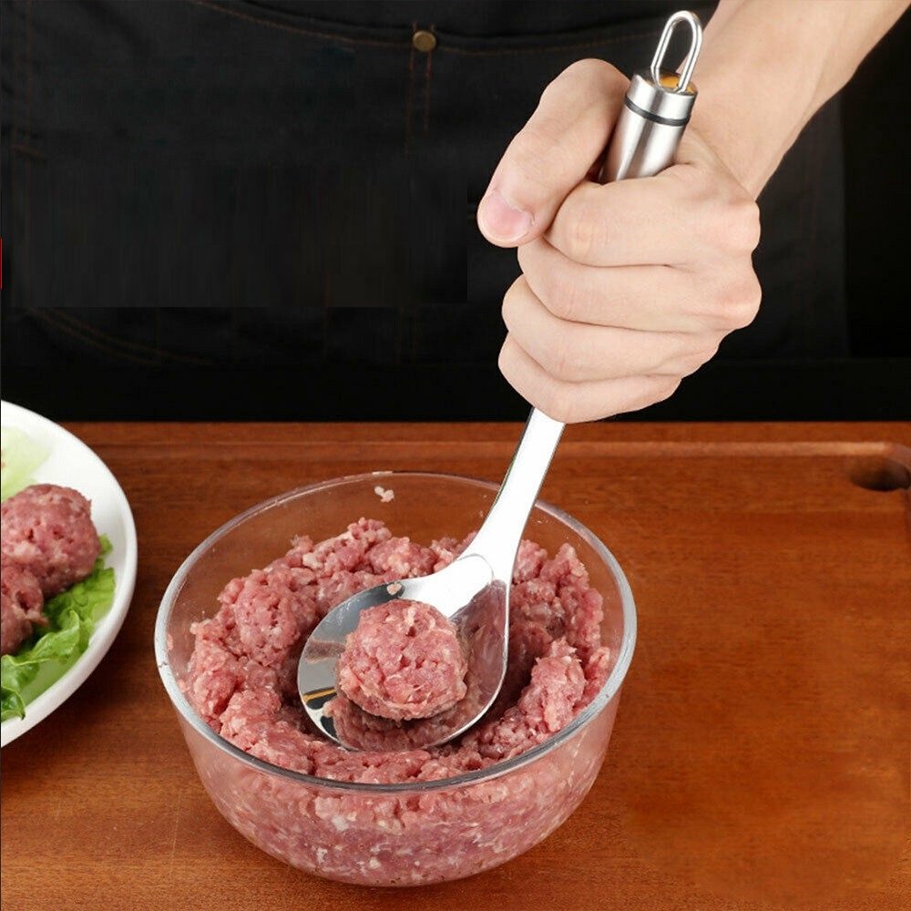 Thìa inox làm thịt viên nặn mọc tiện lợi nhanh chóng mã 20104