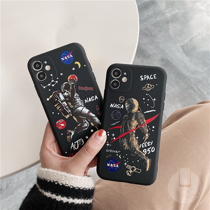 Ốp Lưng Silicone In Chữ Nasa Cá Tính Cho Xiaomi POCO X3 NFC Poco M3 Redmi 9T Redmi 9 8 8apro 8a Dual 9c 9c Nfc Redmi Note9 Note9S Note9Pro Note8 Xiaomi POCO X3 POCO X3 NFC