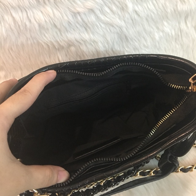 Túi đeo chéo nữ hobo vân rắn
