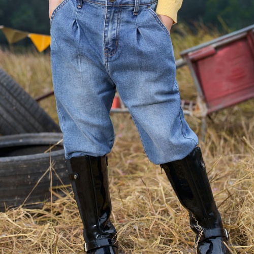 Quần jean kid Yody baggy 3 màu cạp chun co giãn tốt thời trang cao cấp cho bé QJK5010