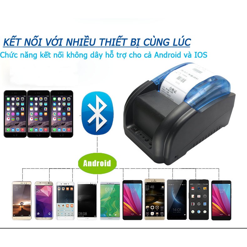 Máy Bluetooth 3 trong 1, in hybrid cả hóa đơn và mã vạch, tích hợp chức năng soi tiền giả, in bill và mã vạch 3-in-1 | WebRaoVat - webraovat.net.vn