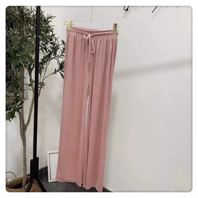 Quần nhung ống suông cạp chun | BigBuy360 - bigbuy360.vn