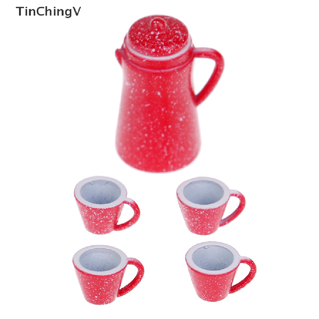 Bộ 5 Ấm Trà Đồ Chơi Búp Bê Cỡ 1: 12