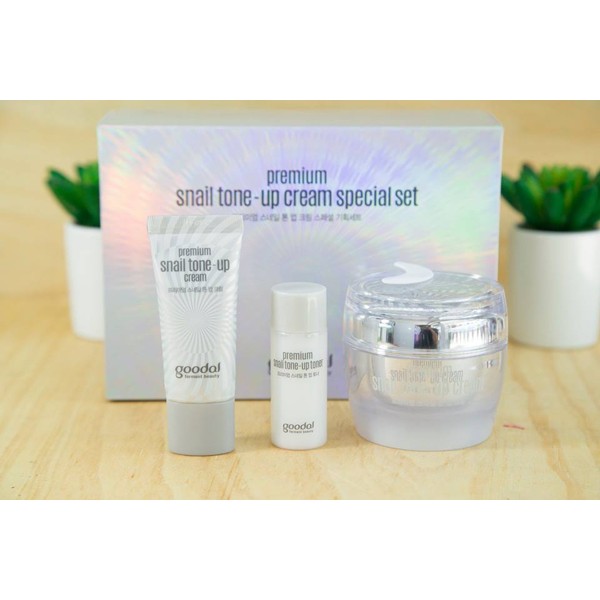 SET KEM ỐC SÊN DƯỠNG TRẮNG DA GOODAL PREMIUM SNAIL TONE UP CREAM HÀN QuỐC KOREA