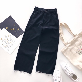 Quần culottes jean dài ( kèm video)